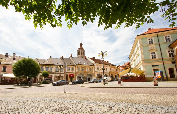 Praça Palackého (Palackého náměstí), em Kutná Hora