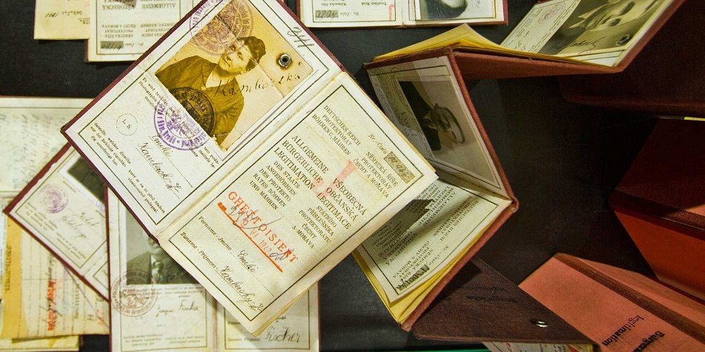 Documentos de pessoas que viveram em Terezín, Republica Tcheca