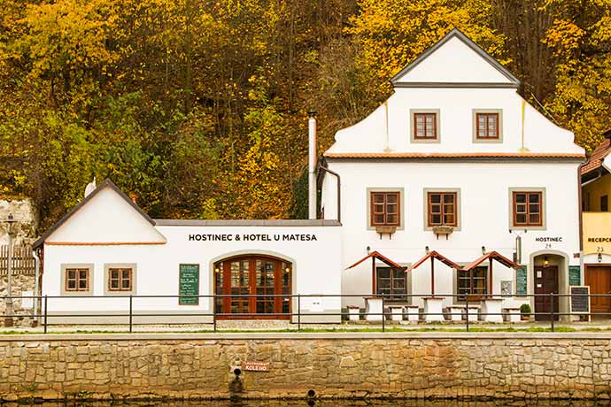 Hotel U Matesa, em Cesky Krumlov.