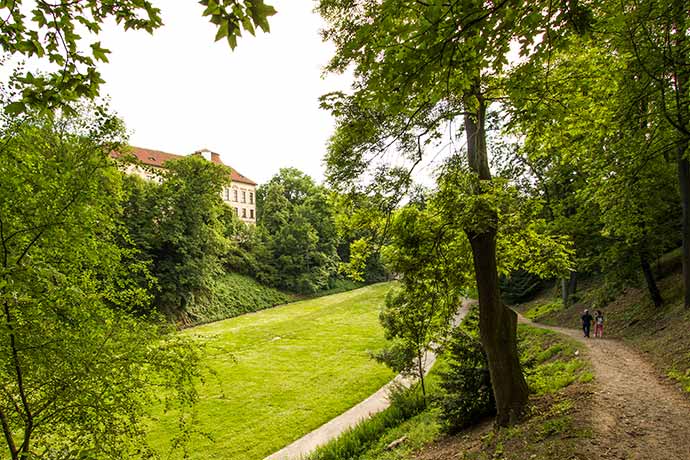 Jardins de Praga: o Fosso do Veado, no Castelo de Praga