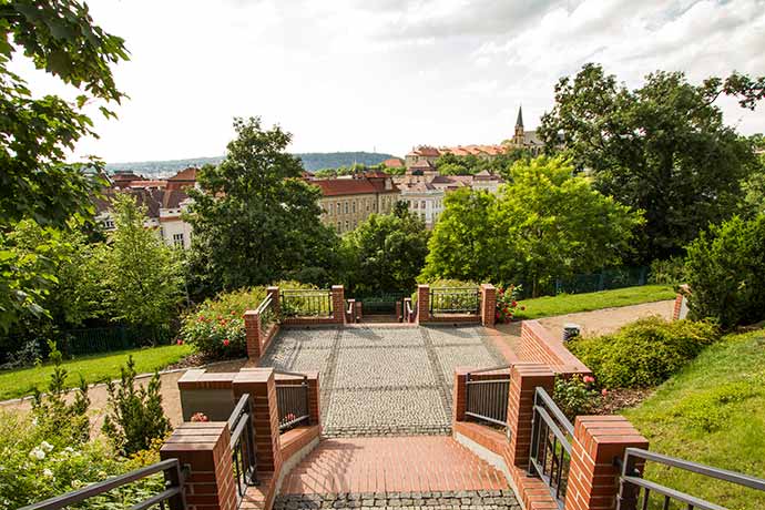 Jardins de Praga: Vista do Jardim Ztracenka