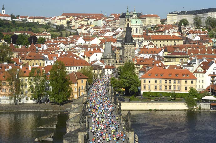 Maratona de Praga: visual da cidade
