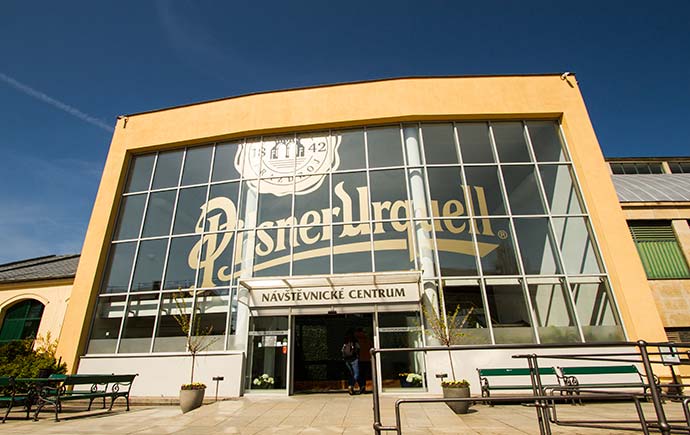 Centro de visitantes da fábrica da cerveja Pilsner Urquell, em Pilsen (Plzen)