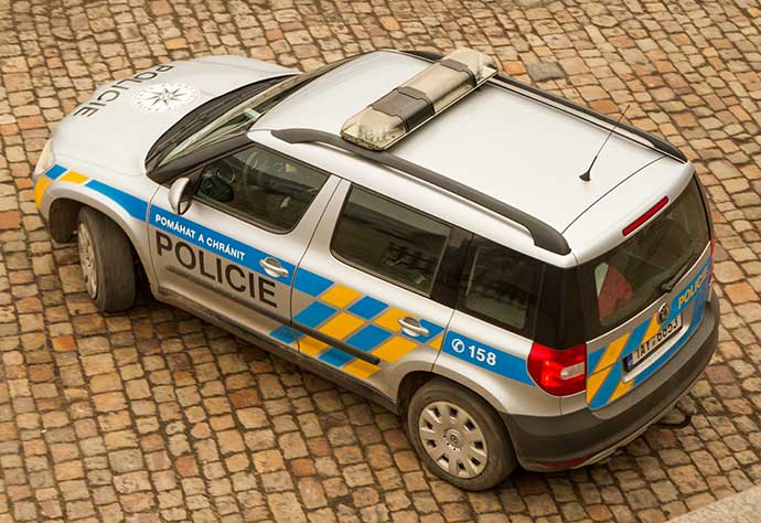 Carro da polícia tcheca