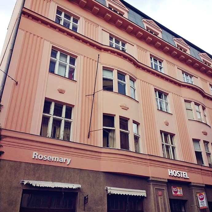 Hostel perto da estação de trem de Praga: Rosemary